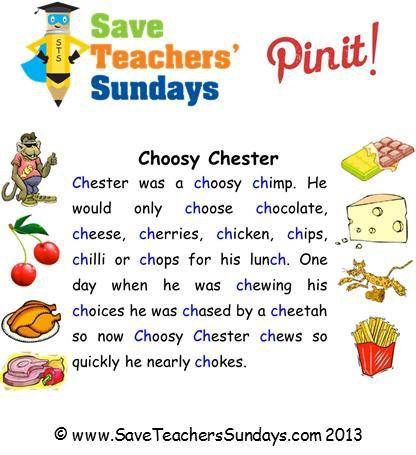 Ch Phonics Storycould Also Be Used For Alliteration