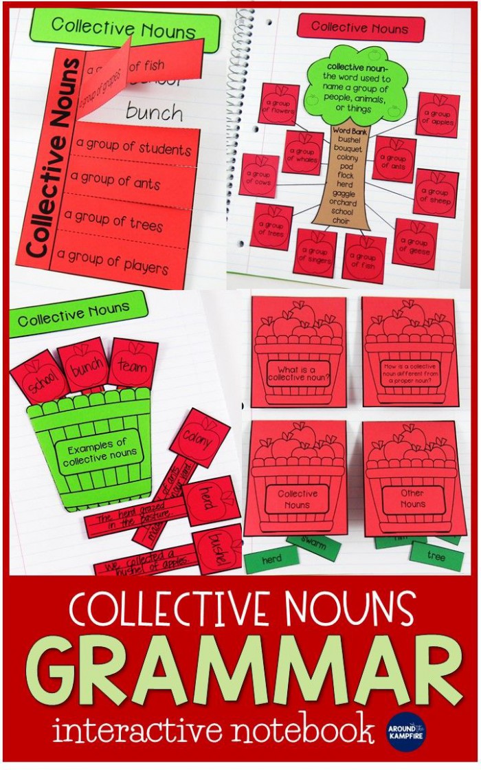 Collective Nouns Critical Thinking Interactive Notebook