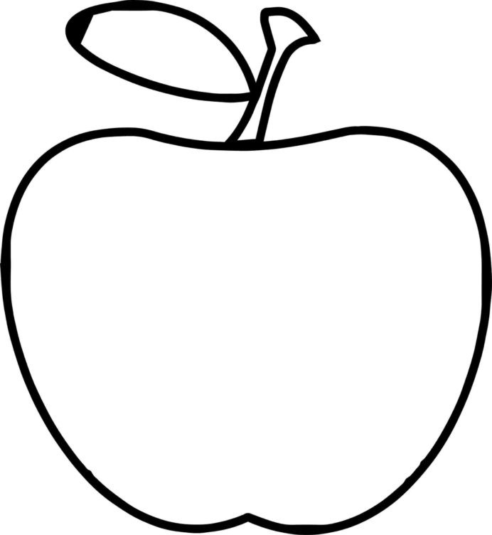 Coloring Apple Easy To Print Kids Super Simple Halloween