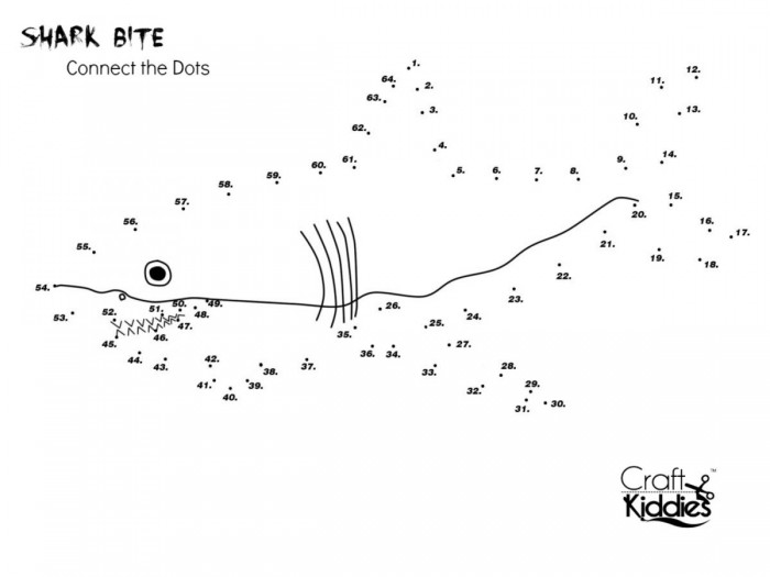 Shark Dot To Dot Worksheets 99Worksheets
