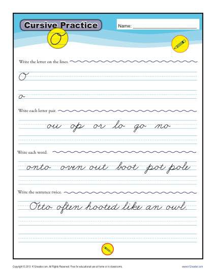 Cursive O