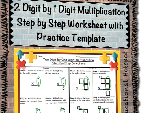  Step By Step Two Digit Multiplication Worksheets 99Worksheets