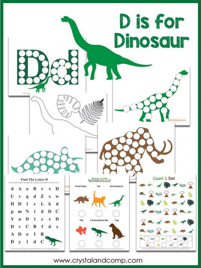 Dinosaur Do A Dot Printable Pack