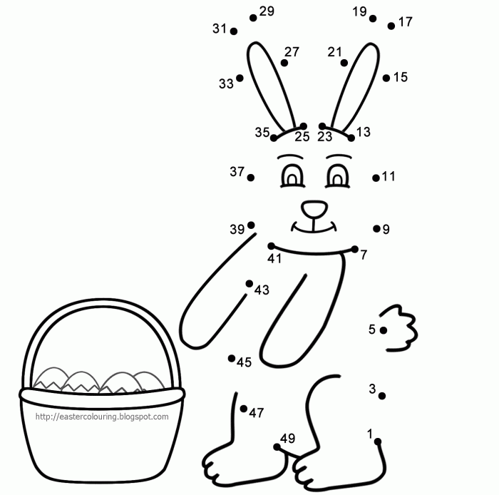 Easter Colouring Pages And Dot To Dot Activity Sheets Such As This