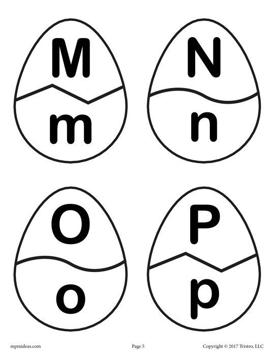 Easter Egg Alphabet Matching Game