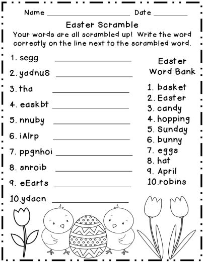 Easter Spelling