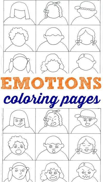 Emotions Coloring Pages