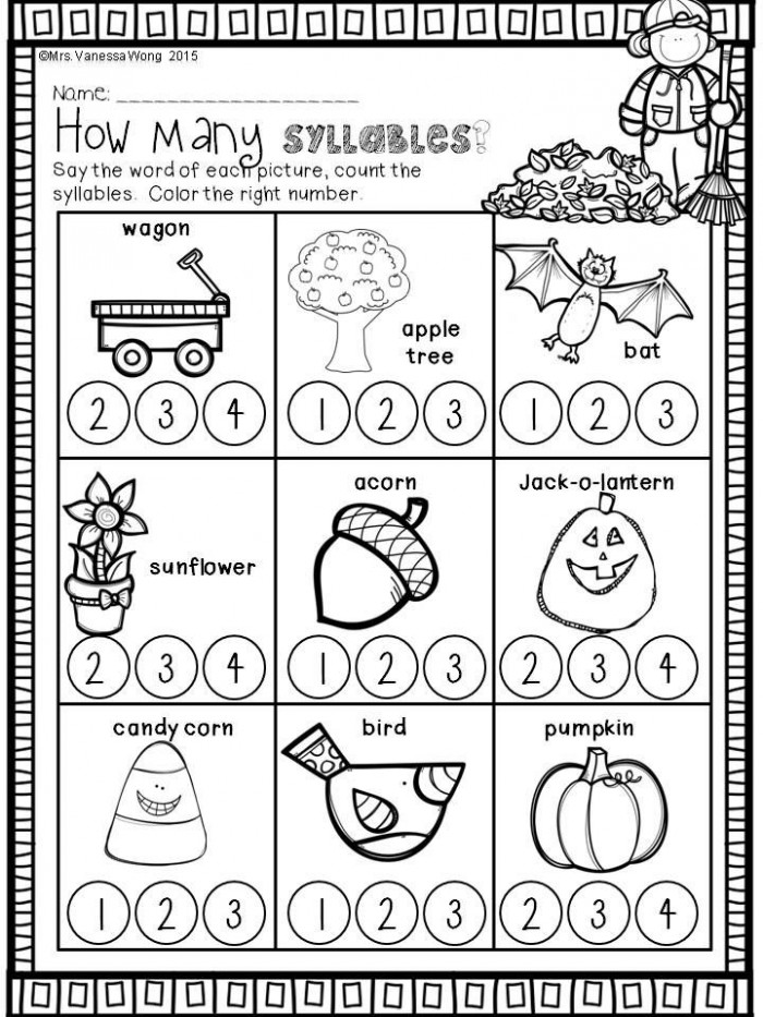 Fall Activities For Kindergarten Math And Literacy No Prep