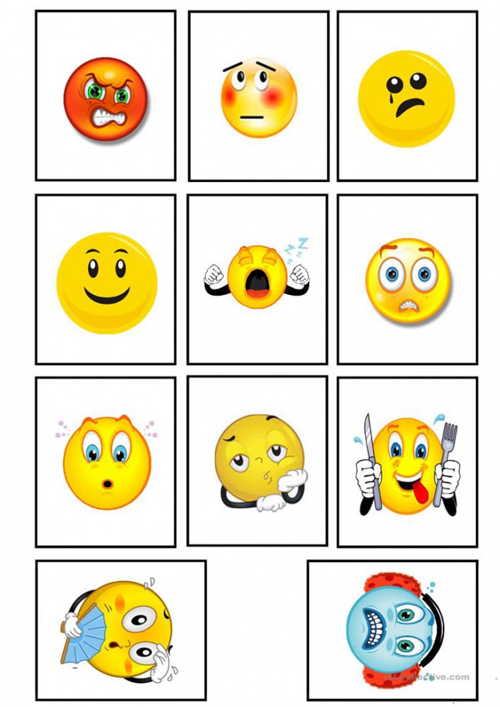 Emotions Flashcards Worksheets | 99Worksheets