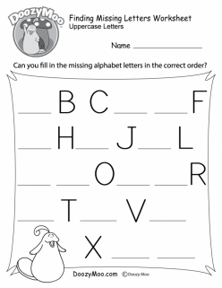 Find Missing Letters