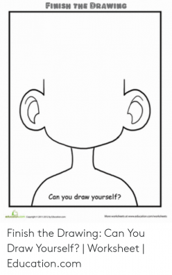 Finish The Drawing: Can You Draw Yourself?