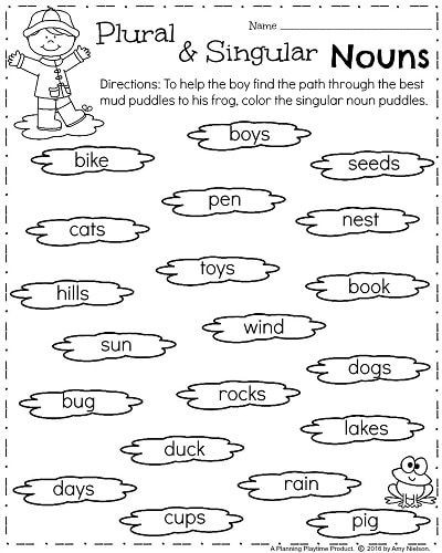 First Grade Worksheets For Spring With Images