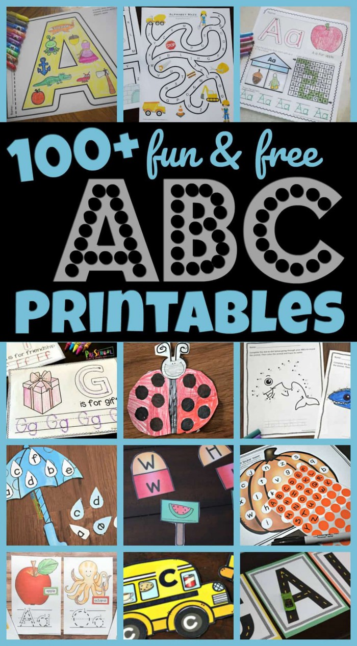 Free Alphabet Printables