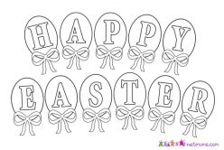 Happy Easter Drawing Paper