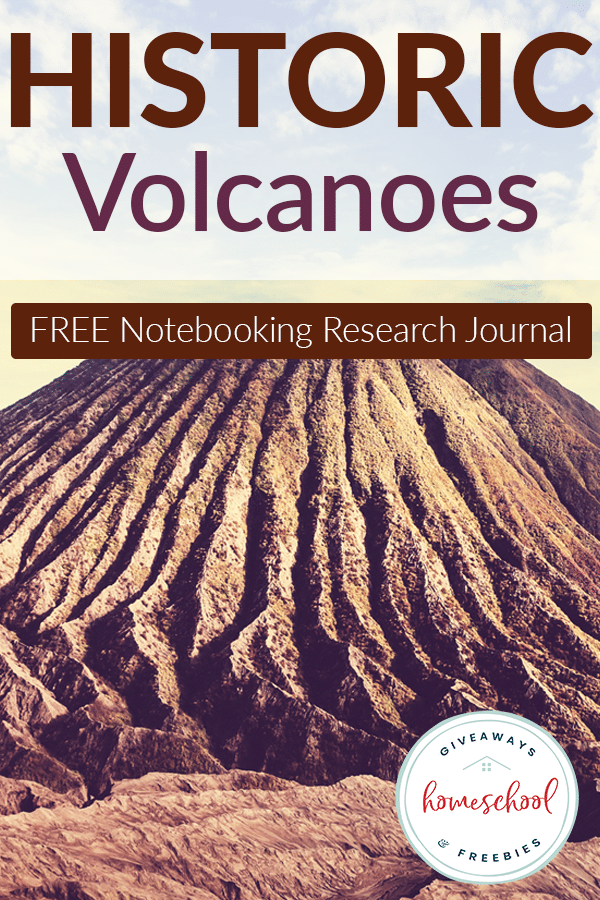 Free Historic Volcanoes Notebooking Research Journal With Images