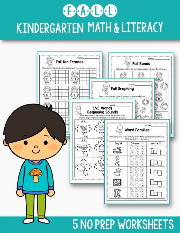 Free Math   Literacy Worksheets That Will Fit Your Preschool