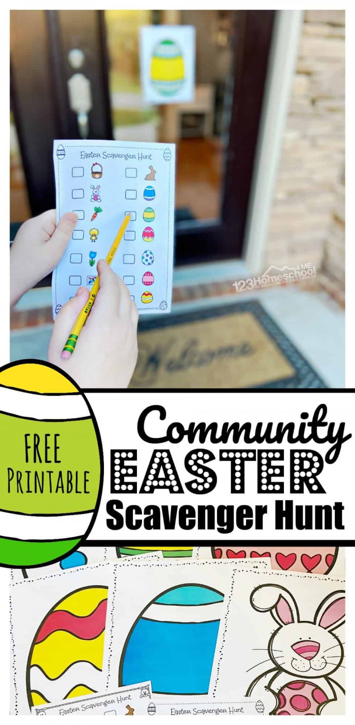 Free Printable Community Easter Scavenger Hunt
