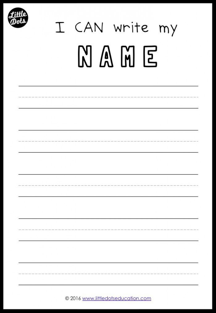 Free Printable Writing Worksheets For Pre K