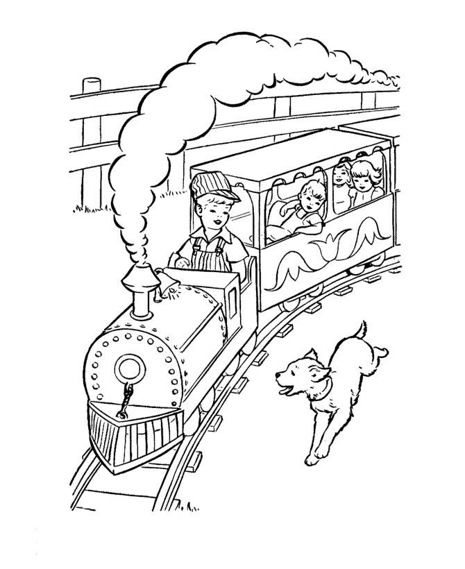 Free Printable Train Coloring Pages For Kids