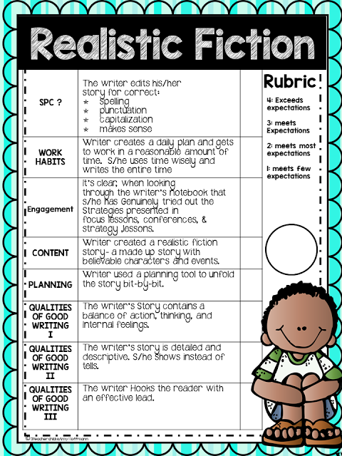 Realistic Fiction Writing Assessment Worksheets | 99Worksheets