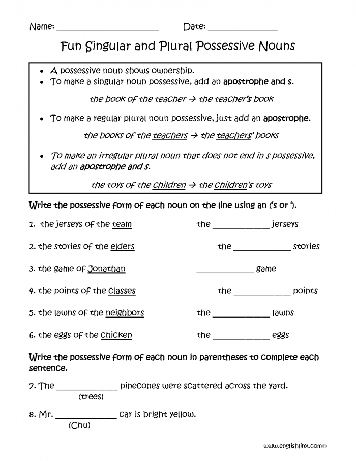 singular-possessive-nouns-worksheets