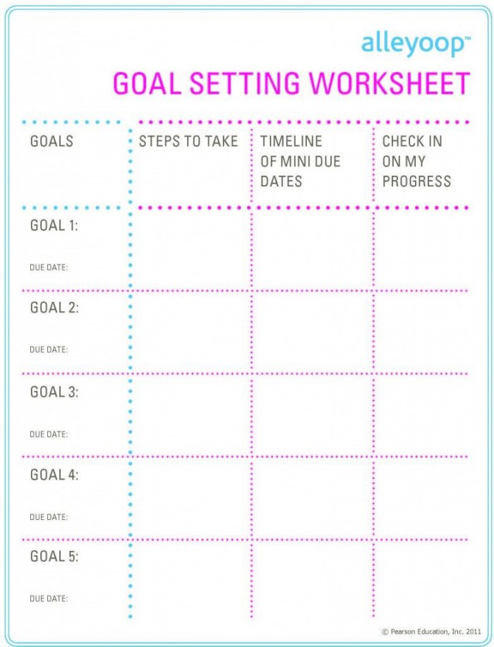 Goal Printable With Images