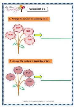 Arranging Numbers: Flowers