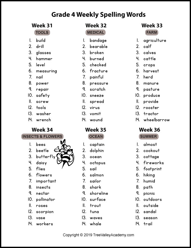 3rd-grade-spelling-test-the-great-outdoors-worksheets-99worksheets