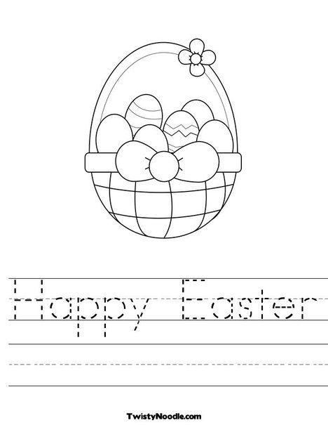 Happy Easter Worksheet With Images