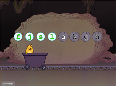 Home Row Typing F