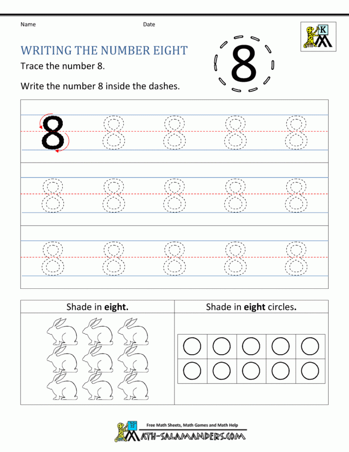 Kindergarten Printable Worksheets