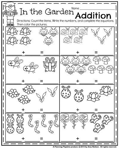 Kindergarten Worksheets For May With Images