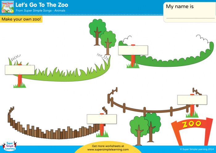 Going To The Zoo: What Time Is It? Worksheets | 99Worksheets