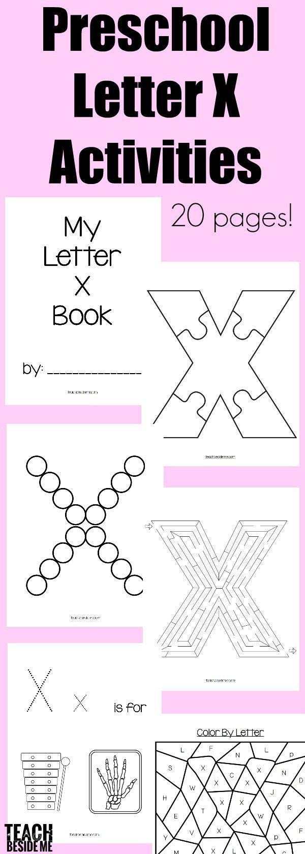 Letter Of The Week Preschool Letter X Activities  Teach Beside Me