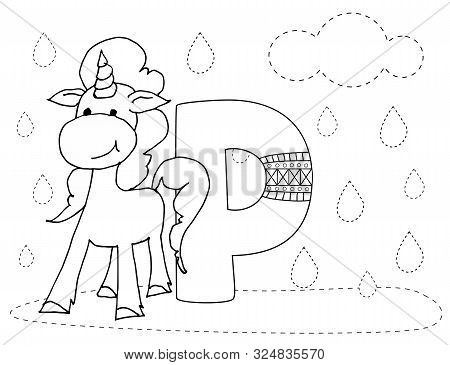 Letter P Funny Vector   Photo Free Trial