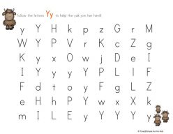 Find The Letters: “Y”