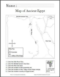 Ancient Egypt Map