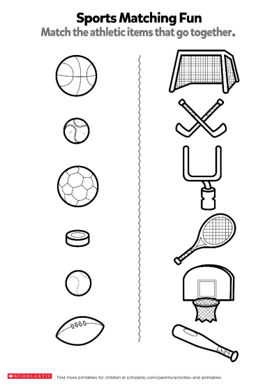 Match The Sports Items