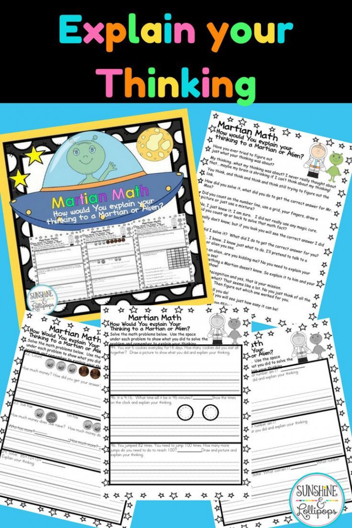 Math Facts Place Value Counting Word Problems Worksheets Explain