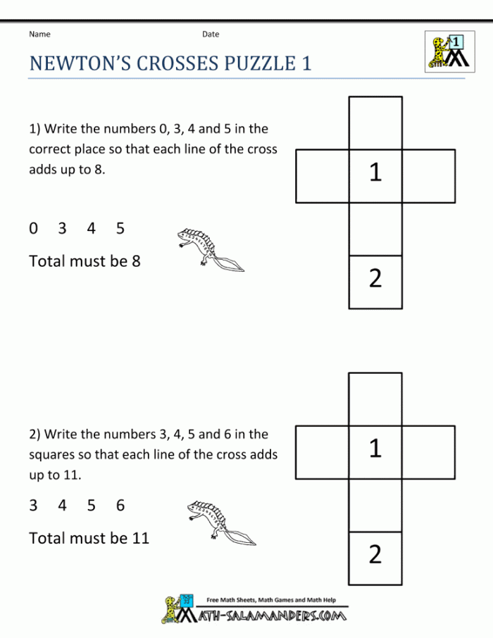 Math Puzzle St Grade