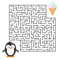 Penguin Shape Maze