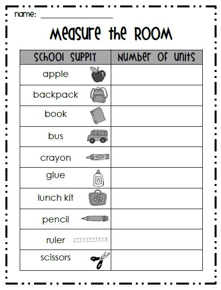 Measurement Treasure Hunt Worksheets | 99Worksheets