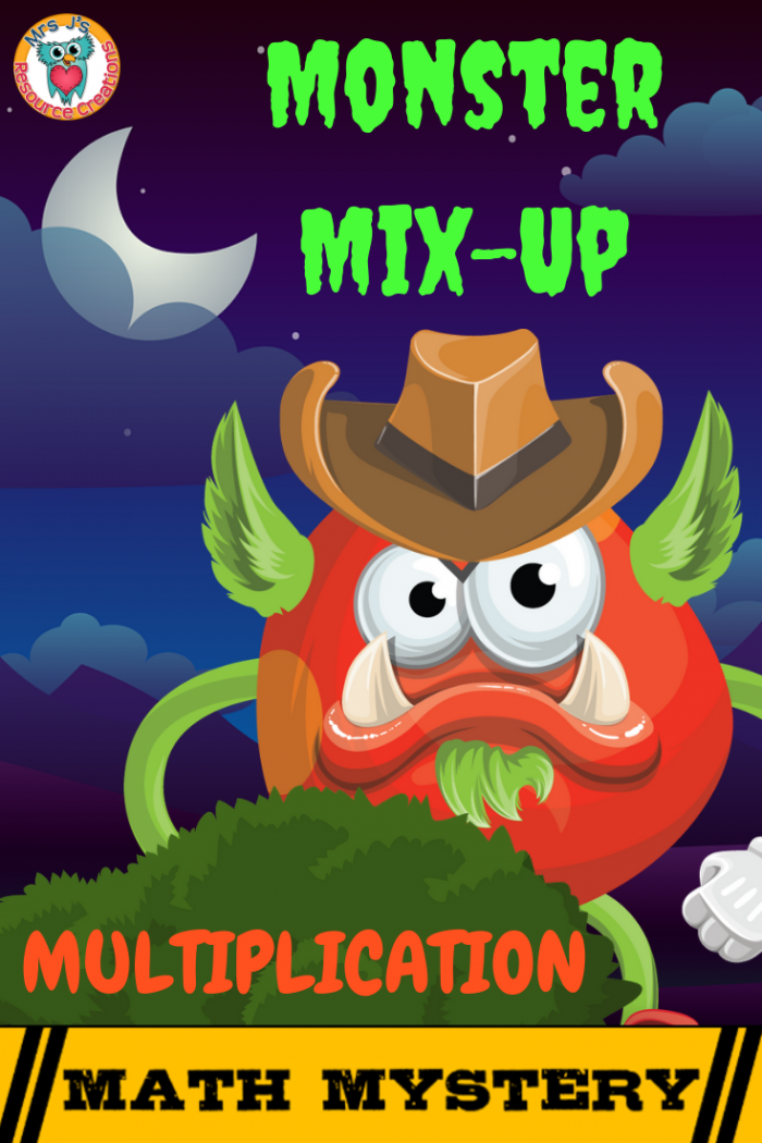 Multiplication Review Math Mystery Case Of The Monster Mix