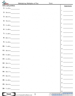 Multiplying By Ten