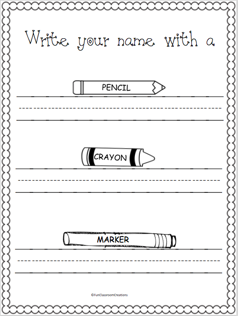 Name Writing Practice Worksheet With Images