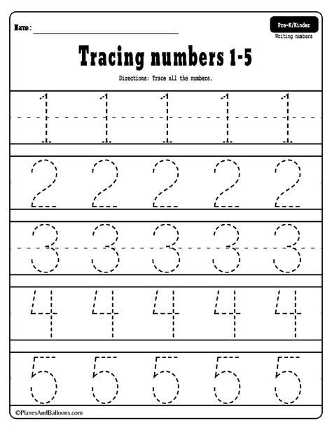 Learning Numbers Worksheets | 99Worksheets