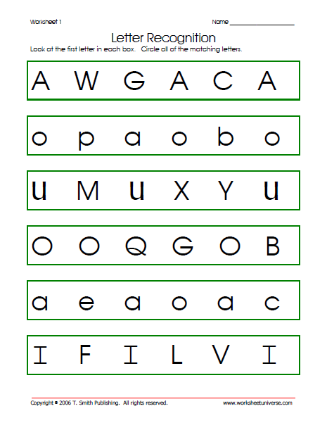 Pin By Tiffany Ready On Letter Recognition Worksheets In
