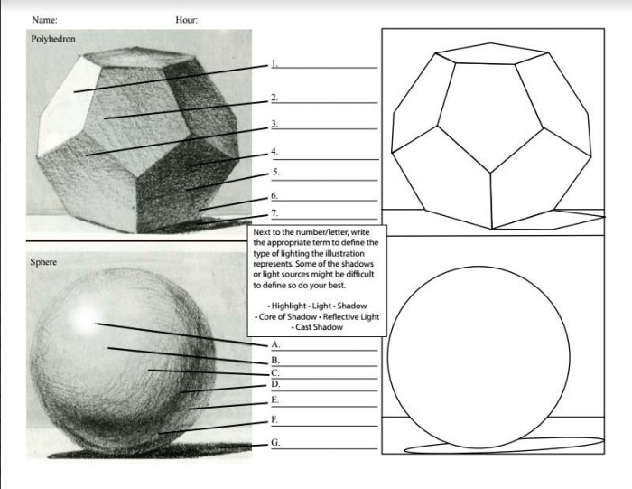 How To Draw A Sphere Worksheets | 99Worksheets
