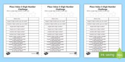Place Value Number Challenge