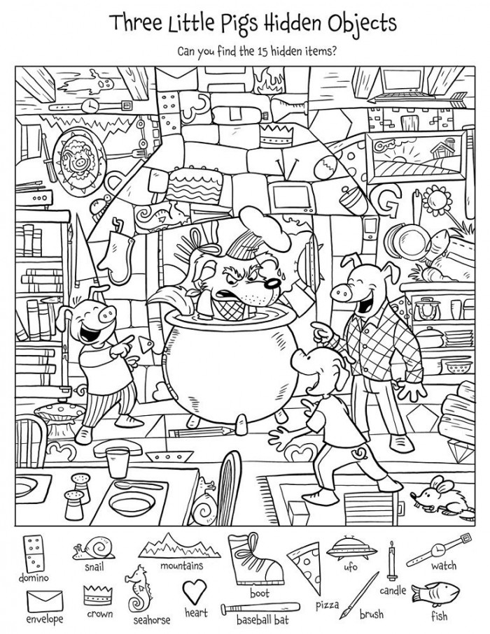 Find The Hidden Objects Worksheets 99Worksheets